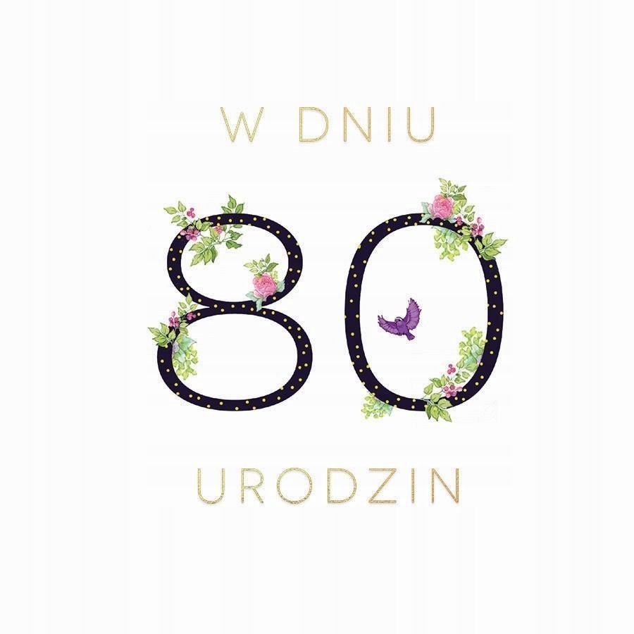 Clear Creation Clear Creation Karnet Swarovski kwadrat CL1880_PO Urodziny 80 457156