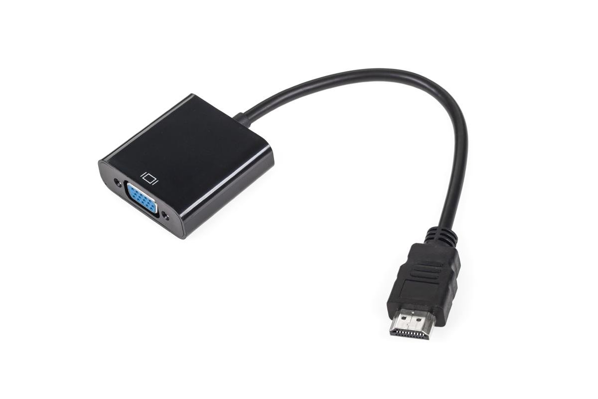 Cabletech Złącze adapter wtyk HDMI - gniazdo VGA AP_142678