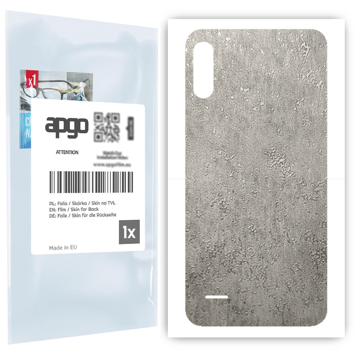 Folia naklejka skórka strukturalna na TYŁ do LG K22 -  Beton - apgo SKINS
