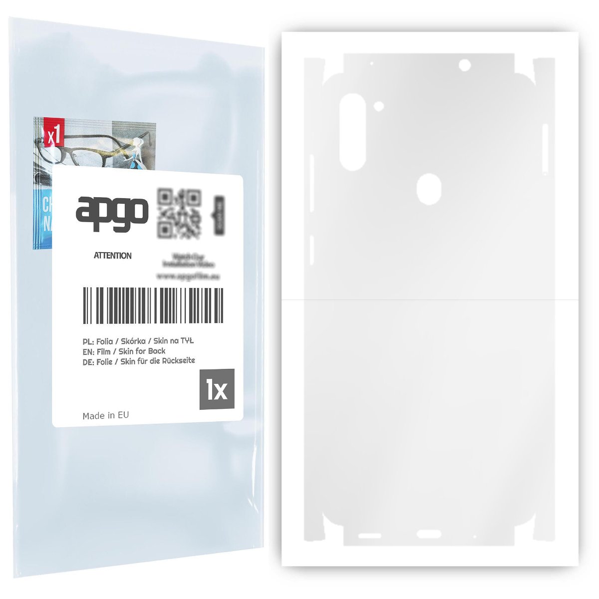 Folia hydrożelowa naklejka przezroczysta na TYŁ+BOKI do Samsung Galaxy M11 - apgo hydrogel TPU