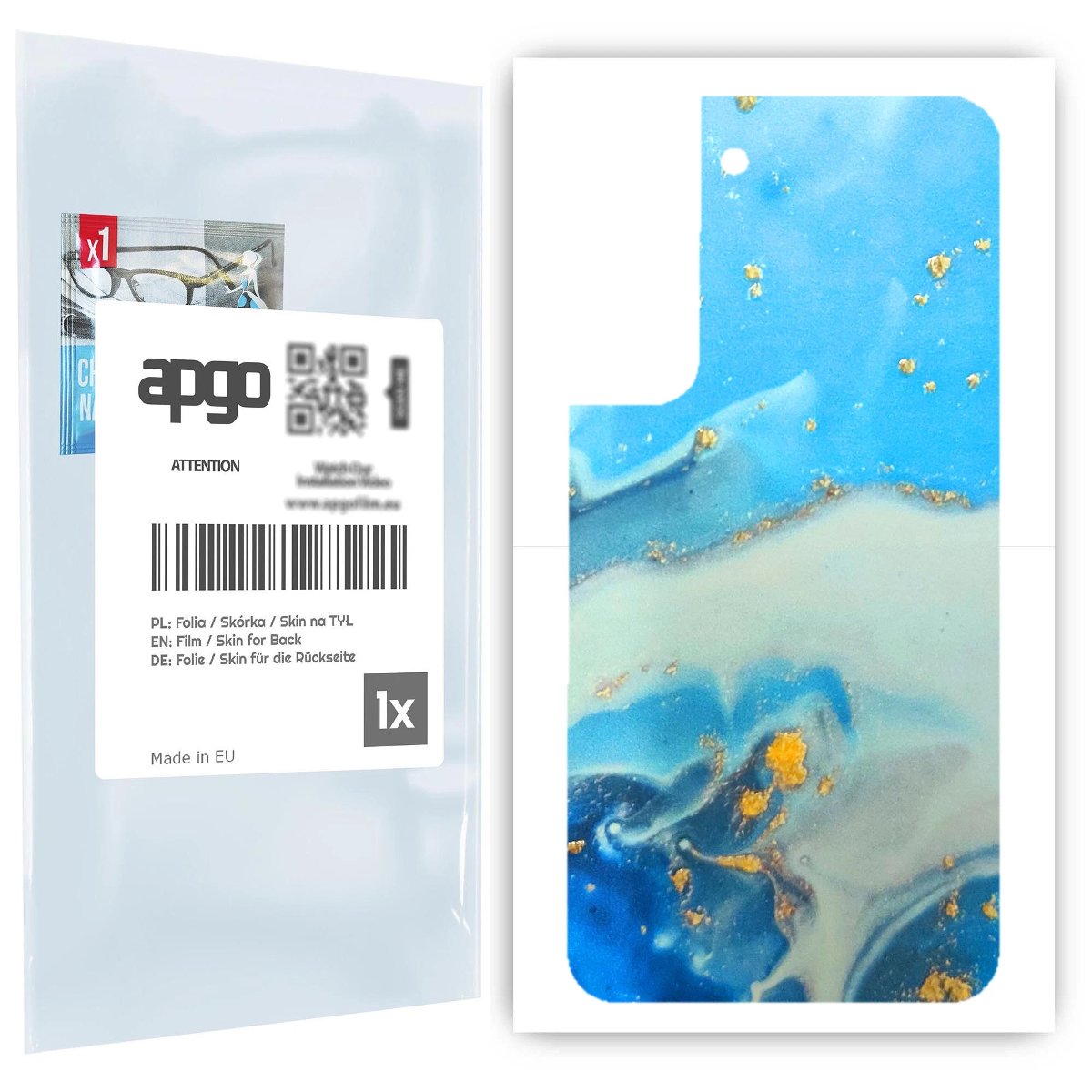 Folia naklejka skórka strukturalna 3D na TYŁ do Samsung Galaxy S22 -  3D Skin - apgo 3D SKINS