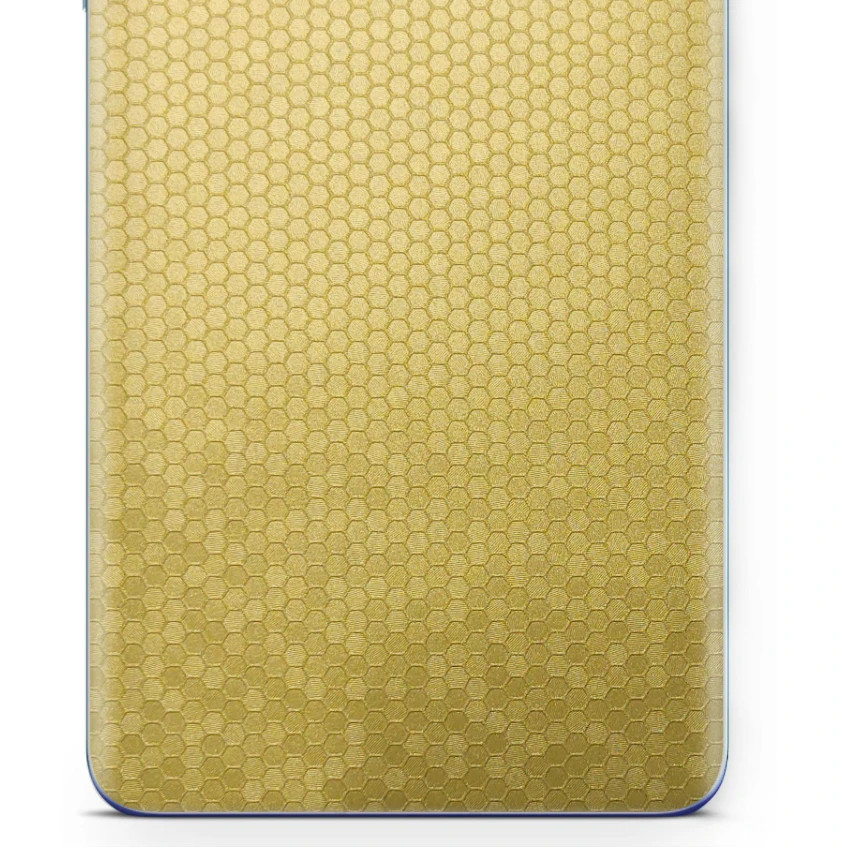Folia naklejka skórka strukturalna na TYŁ do Samsung Galaxy A71 5G -  Plaster Miodu Złoty - apgo SKINS