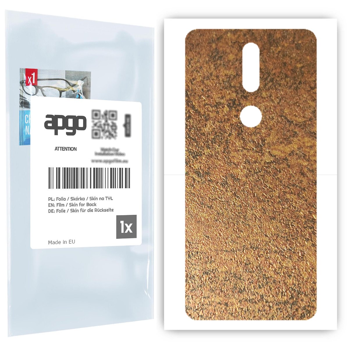 Folia naklejka skórka strukturalna na TYŁ do Nokia 2.4 -  Zardzewiała Miedź - apgo SKINS