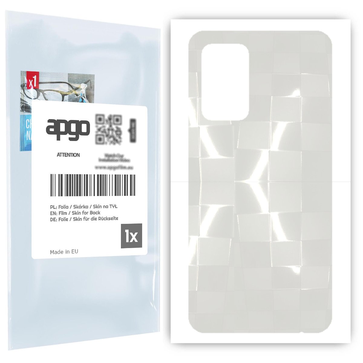 Folia hydrożelowa 3D naklejka przezroczysta na TYŁ do Samsung Galaxy A52 4G - apgo hydrogel 3D TPU