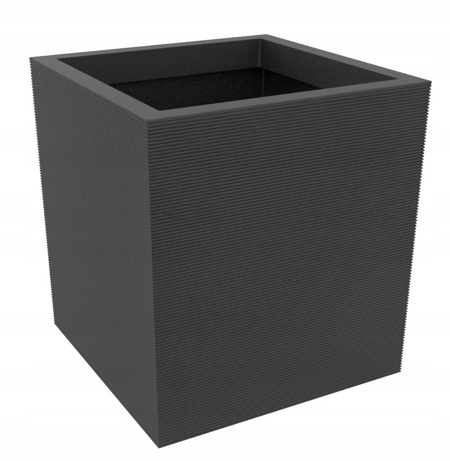 Donica gumowa Horizon Planter 36x36 cm czarna Tierra Verde