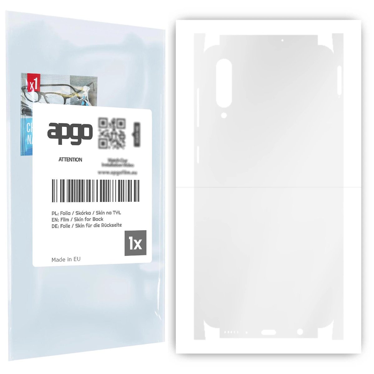 Folia hydrożelowa naklejka przezroczysta na TYŁ+BOKI do Samsung Galaxy A30s - apgo hydrogel TPU