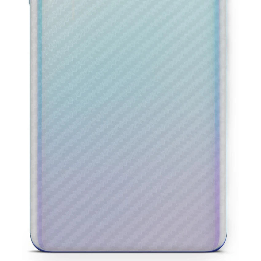 Folia naklejka skórka strukturalna na TYŁ do Samsung Galaxy A70s -  Carbon Przezroczysty - apgo SKINS