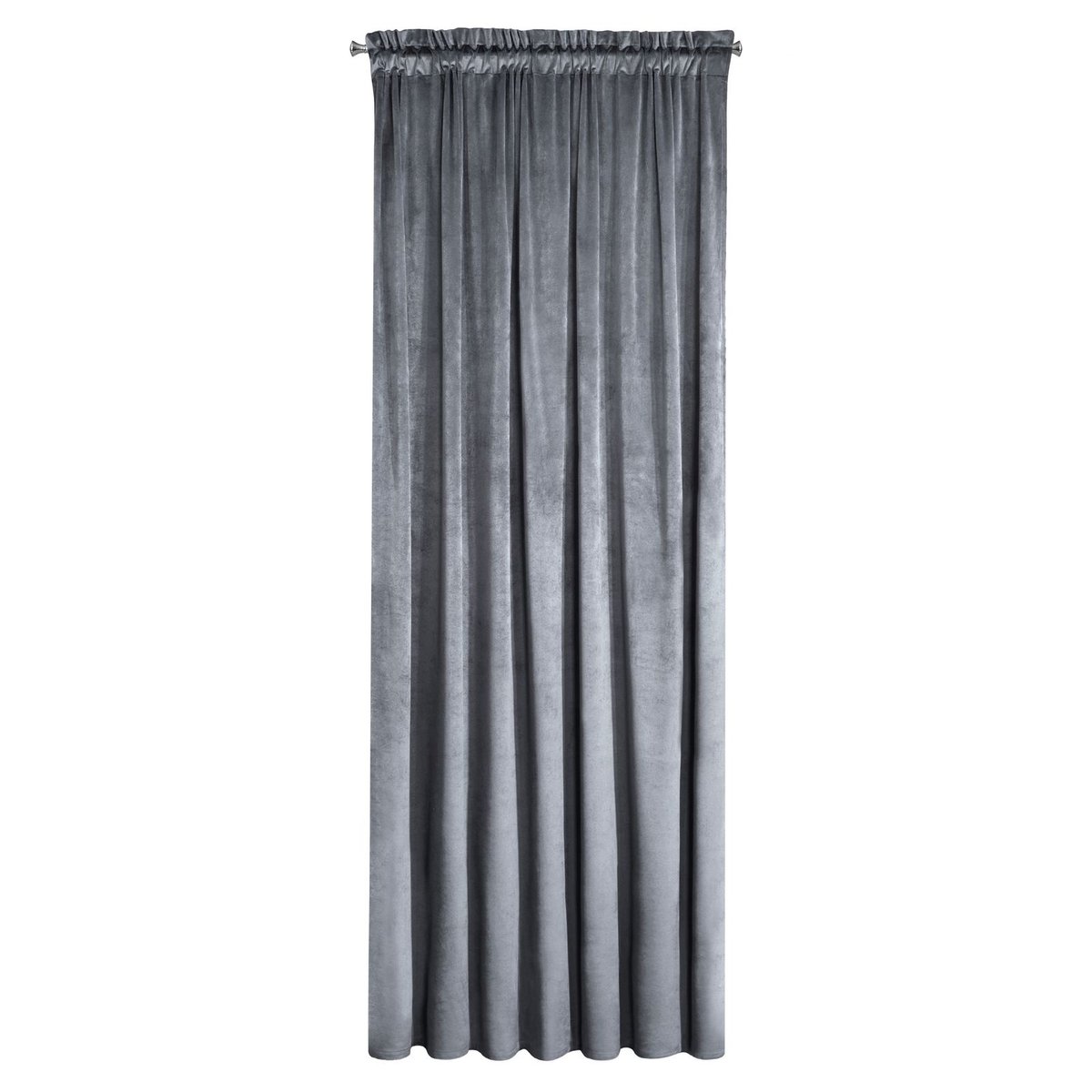Eurofirany B.B. CHOCZYŃSCY SPÓŁKA JAWNA Zasłona Velvet Viola Na Taśmie 140 x 270 Grafitowy 1220539