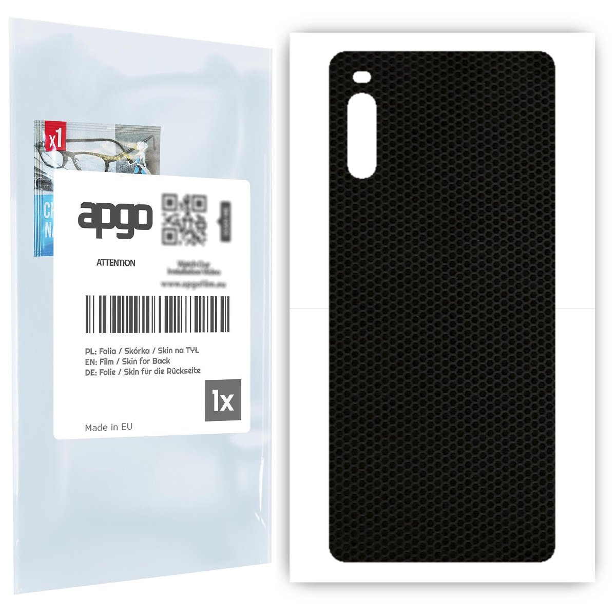 Folia naklejka skórka strukturalna na TYŁ do Sony Xperia L4 -  Matrix - apgo SKINS