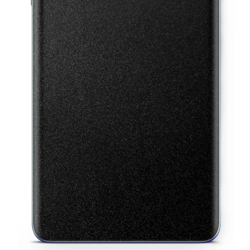 Folia naklejka skórka strukturalna na TYŁ do Samsung Galaxy A72 5G -  Czarny Pastel Matowy Chropowaty Baranek - apgo SKINS