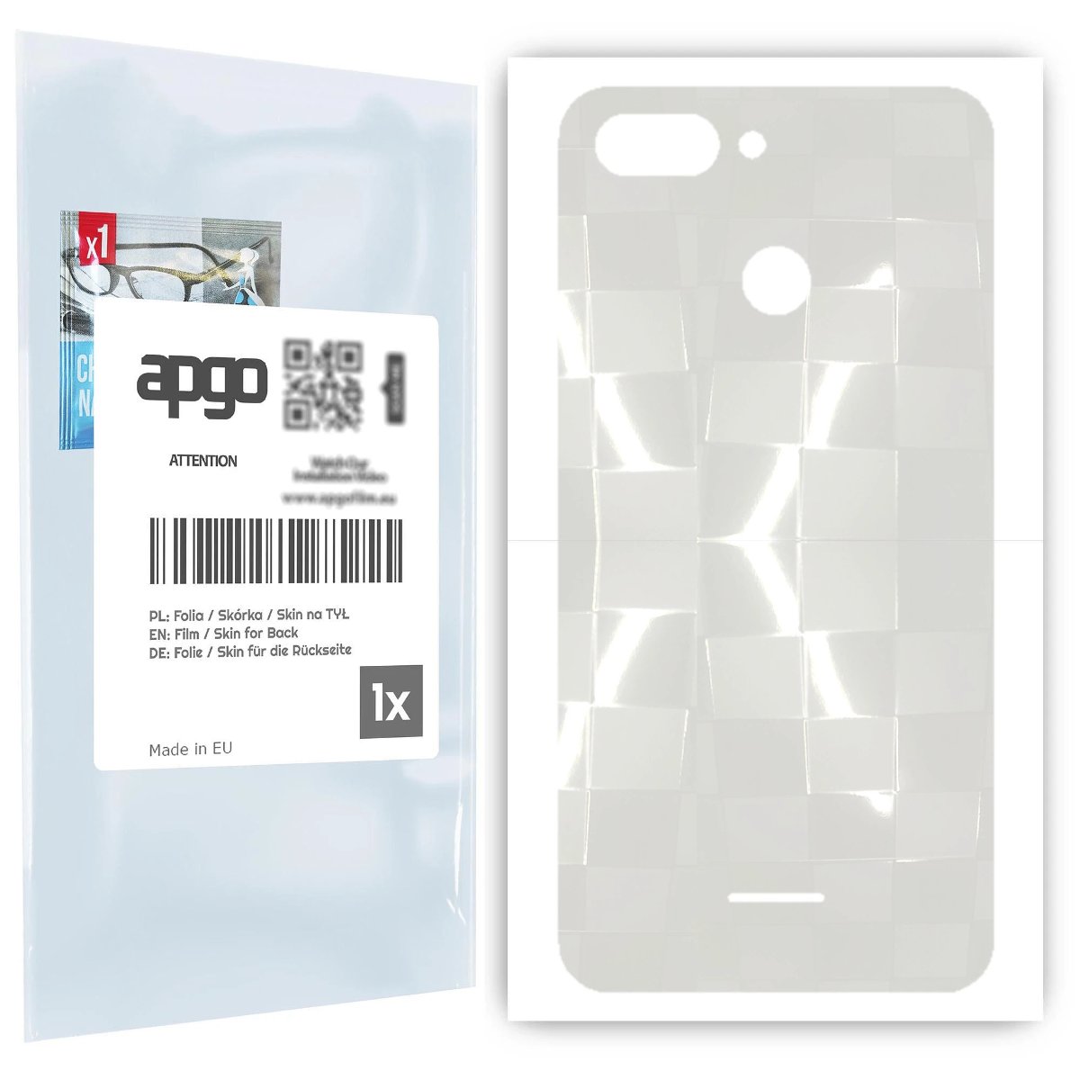 Folia hydrożelowa 3D naklejka przezroczysta na TYŁ do Xiaomi Redmi 6 - apgo hydrogel 3D TPU