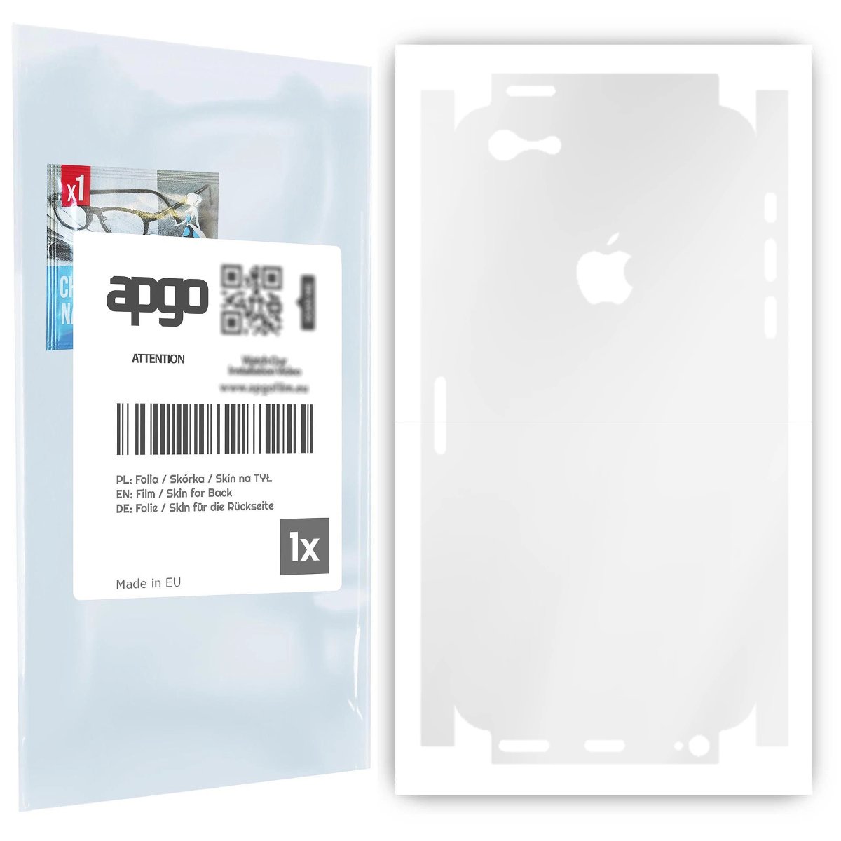 Folia hydrożelowa naklejka przezroczysta na TYŁ+BOKI do Apple iPhone 5 - apgo hydrogel TPU