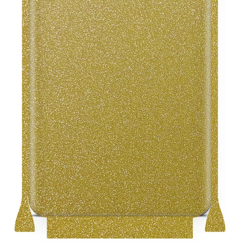 Folia naklejka skórka strukturalna na TYŁ+BOKI do Samsung Galaxy J7 Prime -  Brokat Złoty - apgo SKINS
