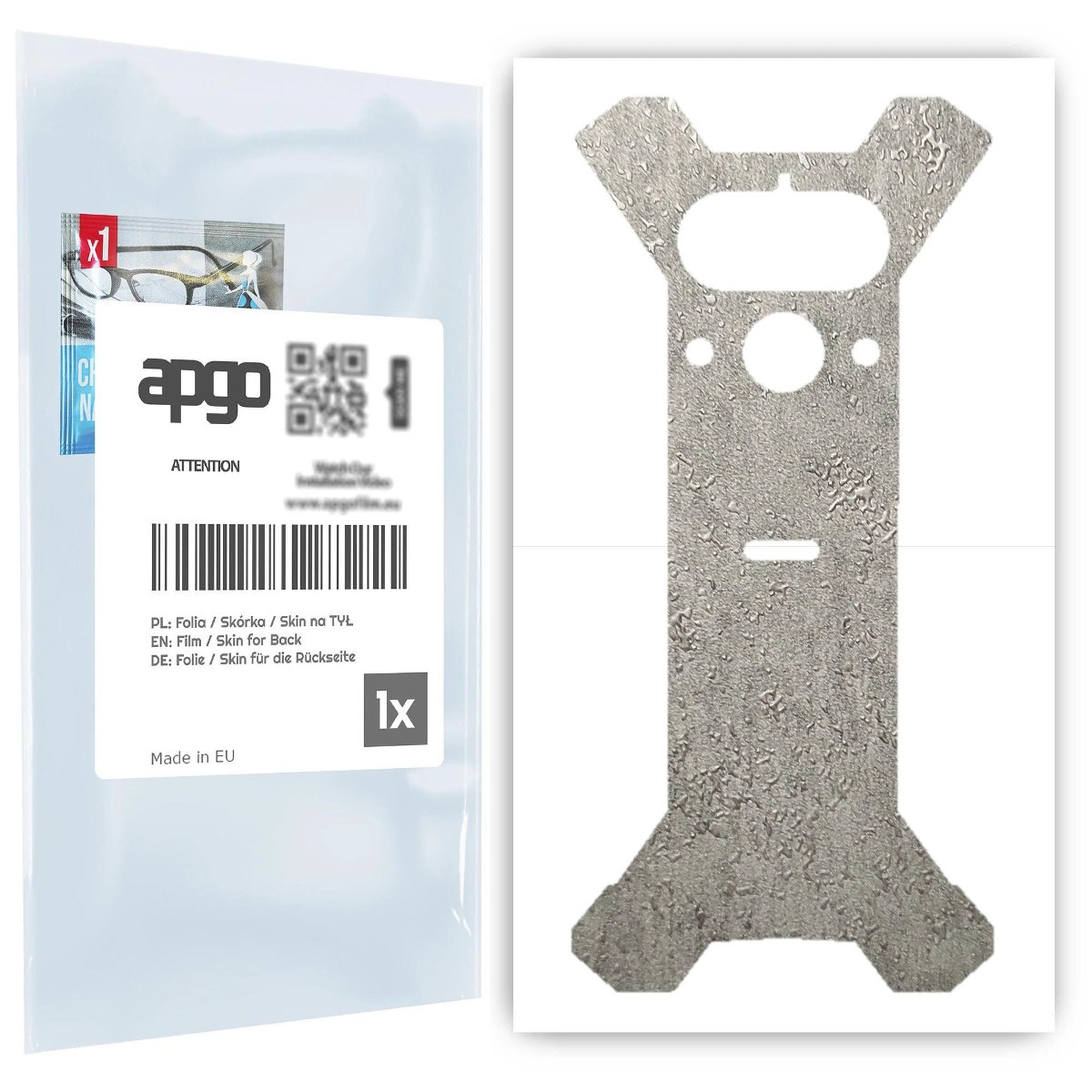 Folia naklejka skórka strukturalna na TYŁ do myPhone HAMMER Explorer PRO -  Beton - apgo SKINS