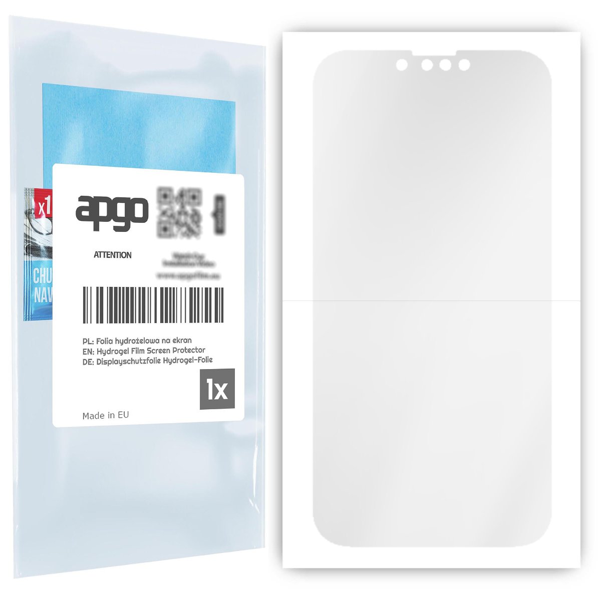Folia ochronna hydrożelowa na ekran do Apple iPhone 13 -  na cały ekran apgo Hydrogel TPU 5D Full Glue