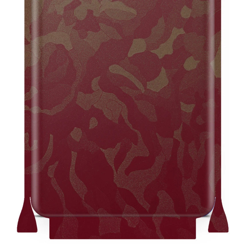 Folia naklejka skórka strukturalna na TYŁ+BOKI do Xiaomi Redmi Note 7 Pro -  Moro | Camo Bordowy - apgo SKINS