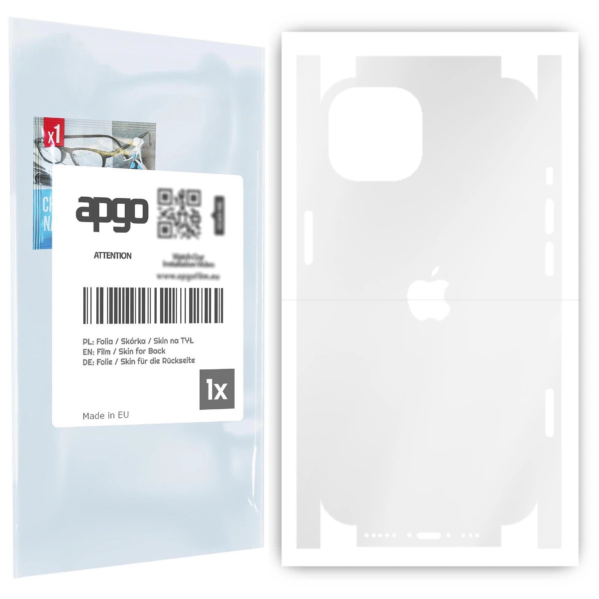 Folia hydrożelowa naklejka przezroczysta na TYŁ+BOKI do Apple iPhone 13 - apgo hydrogel TPU