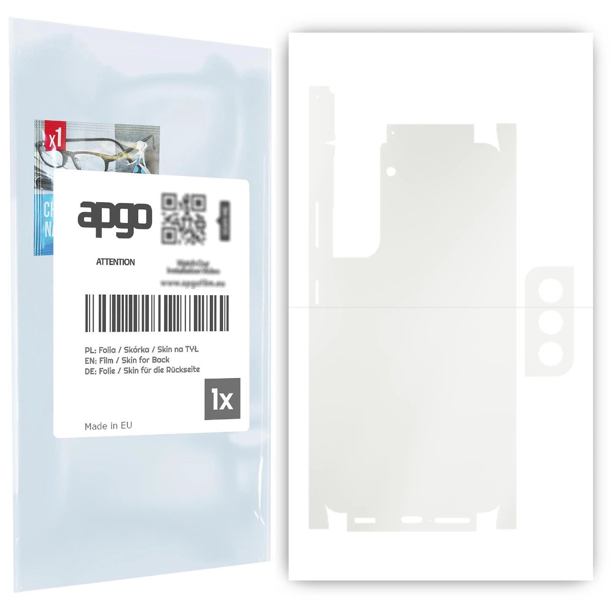 Folia hydrożelowa naklejka MATOWA na TYŁ+BOKI do Samsung Galaxy S21 5G - apgo hydrogel MATTE