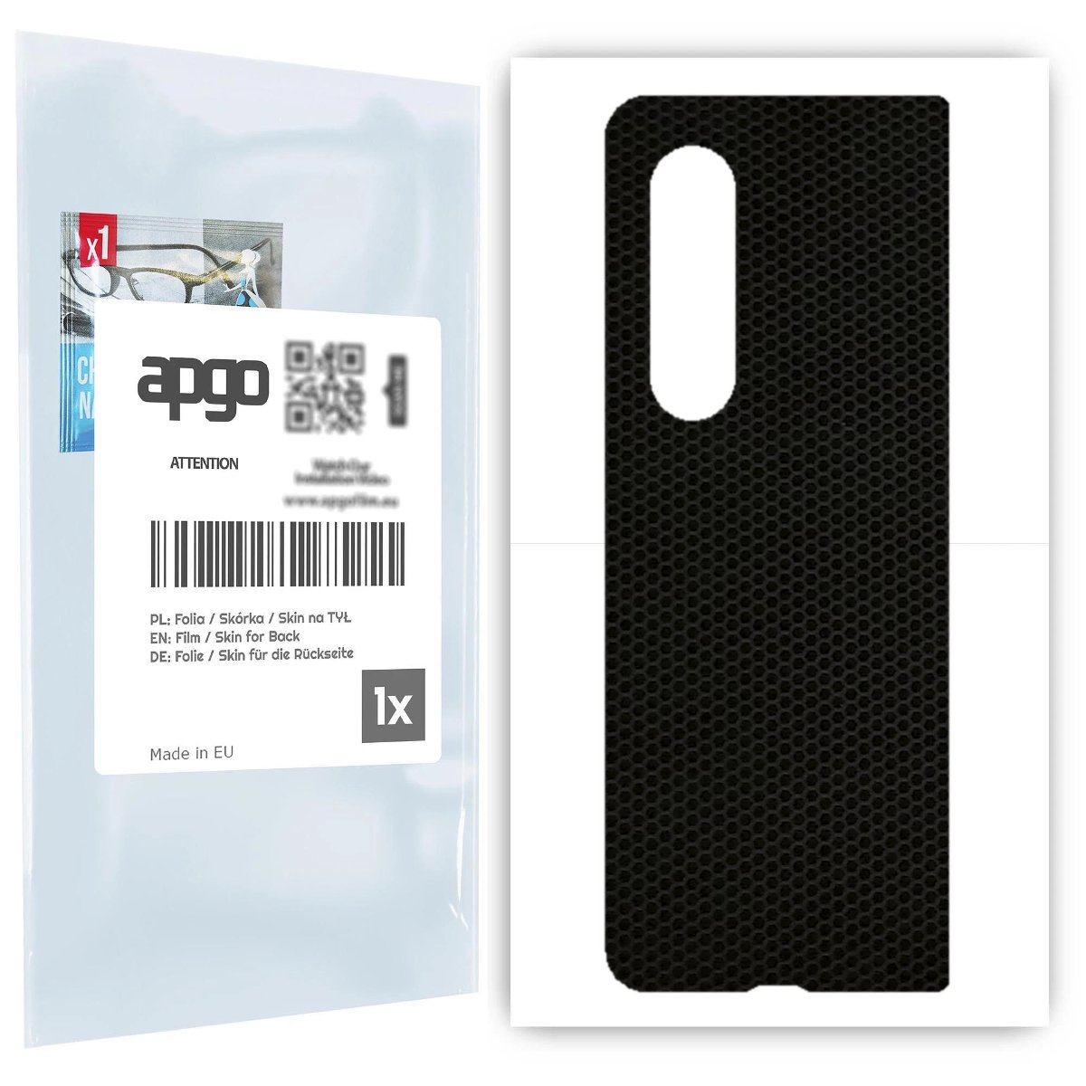 Folia naklejka skórka strukturalna na TYŁ do Samsung Galaxy Z Fold 3 -  Matrix - apgo SKINS