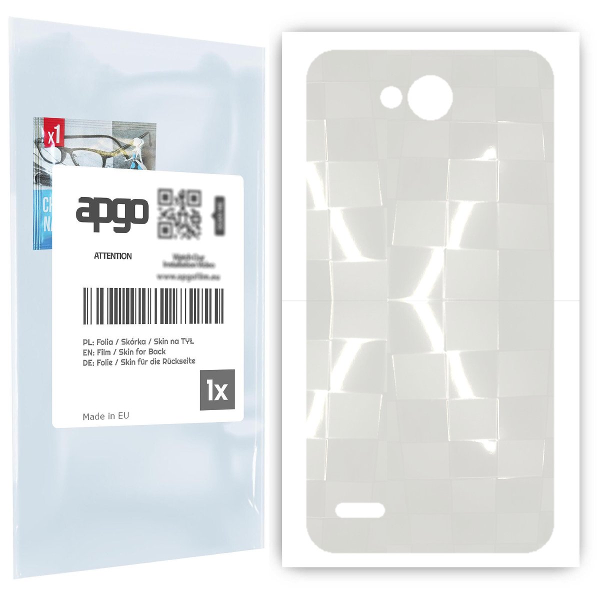 Folia hydrożelowa 3D naklejka przezroczysta na TYŁ do LG X power2 - apgo hydrogel 3D TPU