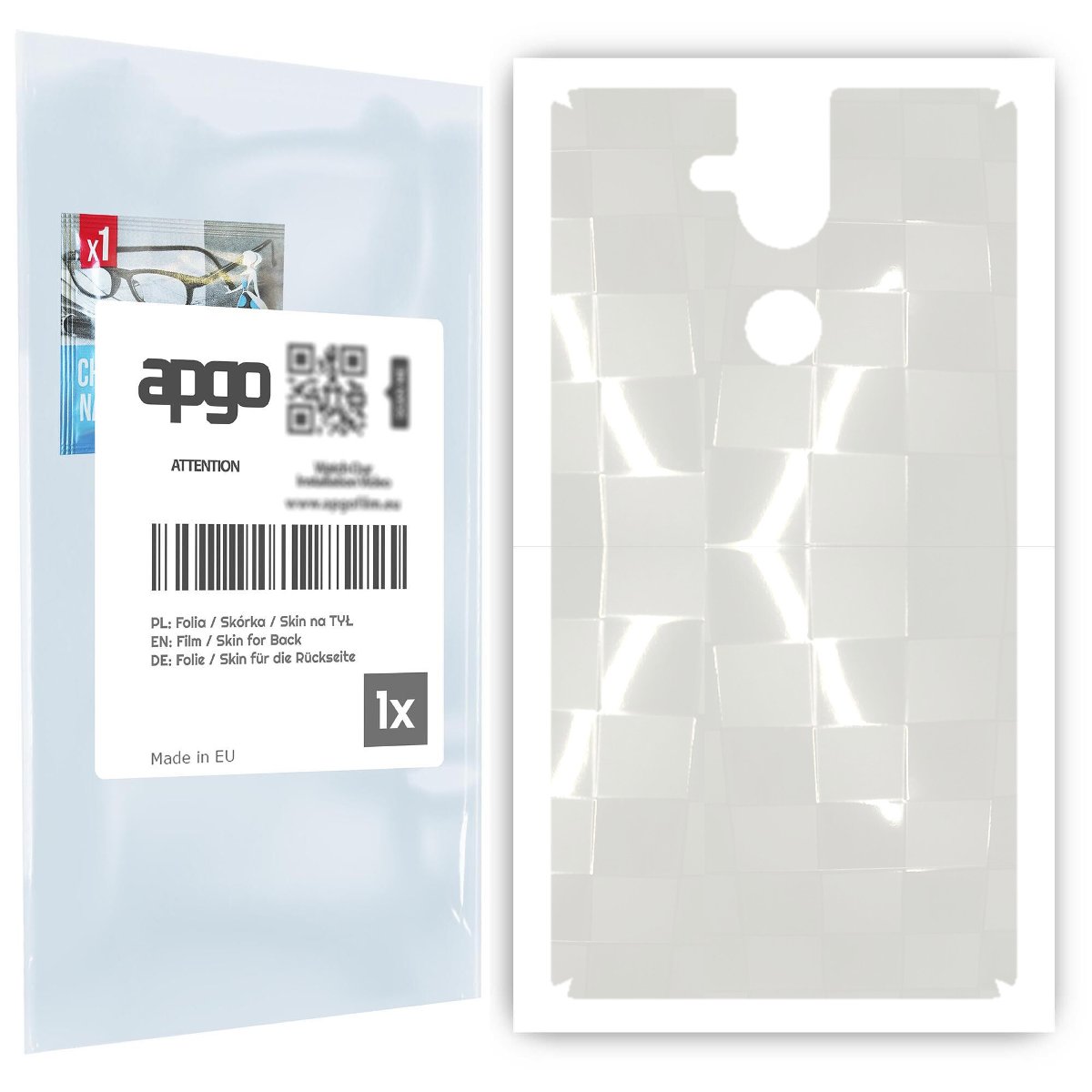 Folia hydrożelowa 3D naklejka przezroczysta na TYŁ do Nokia 8 Sirocco - apgo hydrogel 3D TPU