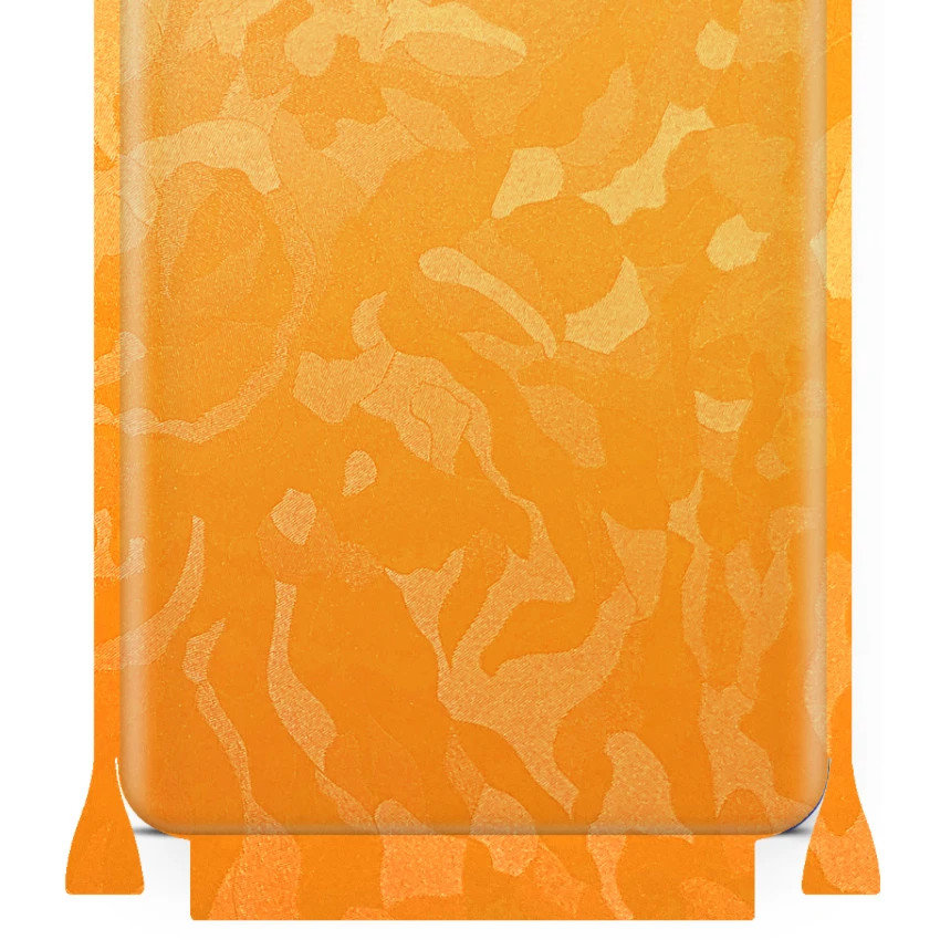 Folia naklejka skórka strukturalna na TYŁ+BOKI do Samsung Galaxy A72 5G -  Moro | Camo Żółty - apgo SKINS