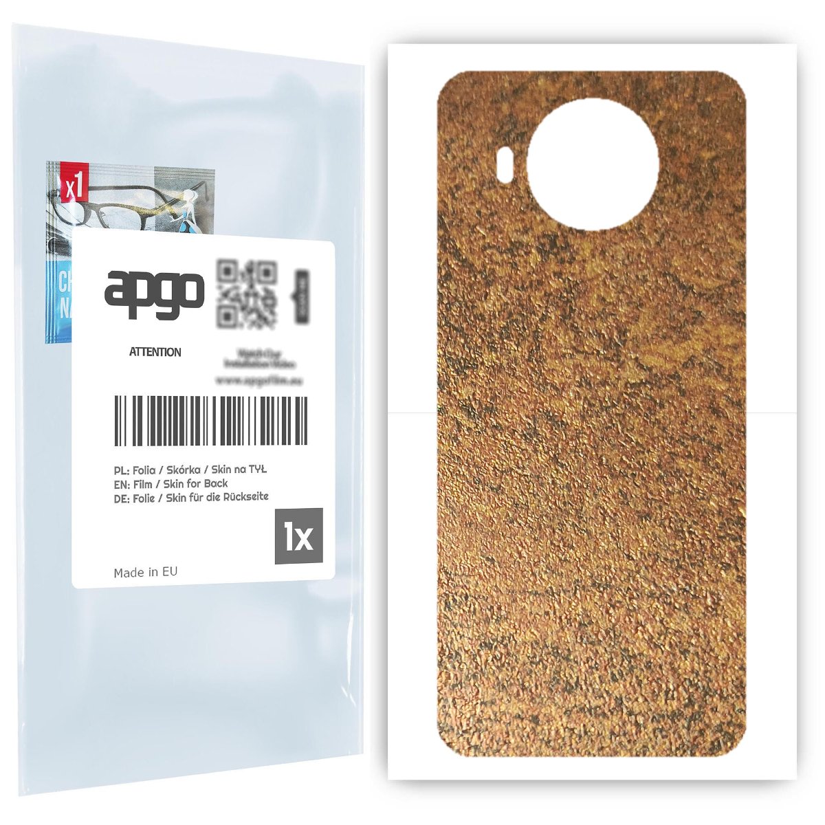 Folia naklejka skórka strukturalna na TYŁ do Nokia 8.3 5G -  Zardzewiała Miedź - apgo SKINS
