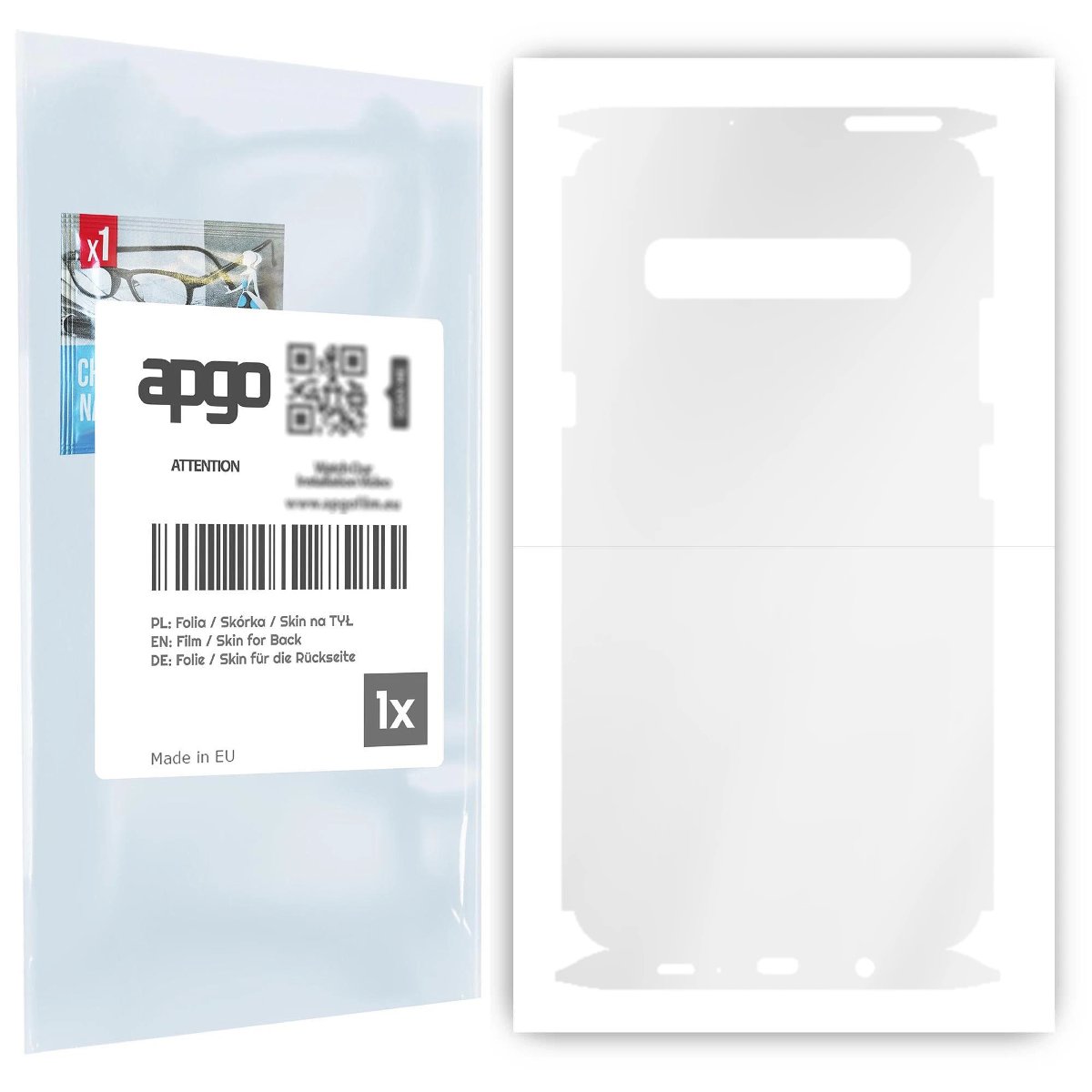 Folia hydrożelowa naklejka przezroczysta na TYŁ+BOKI do Samsung Galaxy S10 5G - apgo hydrogel TPU