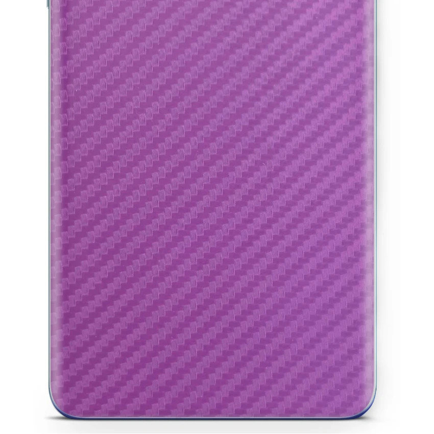 Folia naklejka skórka strukturalna na TYŁ do Apple iPhone 4 -  Carbon Fioletowy - apgo SKINS