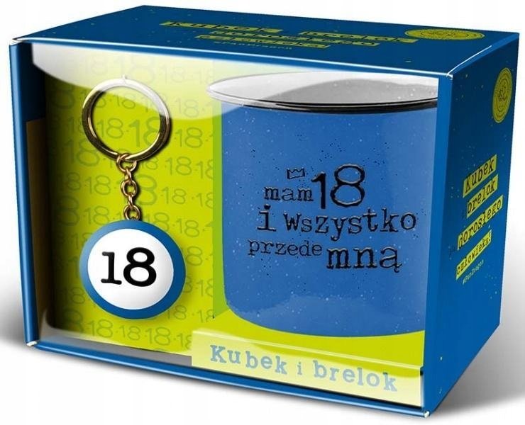 Zestaw kubek + brelok Happy 18-Chłopak - Pan Dragon