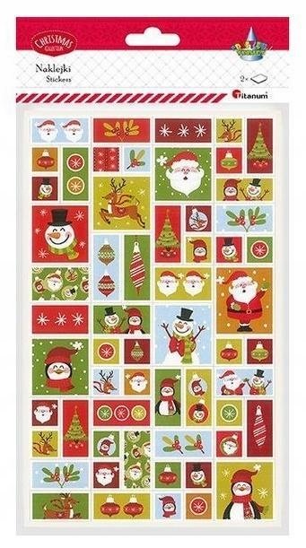 Naklejki papierowe Boże Narodzenie 2 plansze