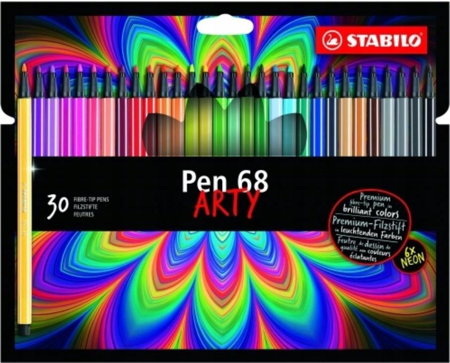 Stabilo Cienkopis Pen 68 etui kartonowe 30 szt ARTY EO6830-1-20