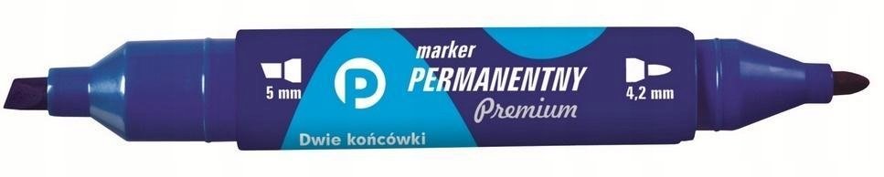 Tetis Marker permanentny niebieski 2 ĹciÄte koĹcĂłwki koĹcĂłwki WIKR-010567