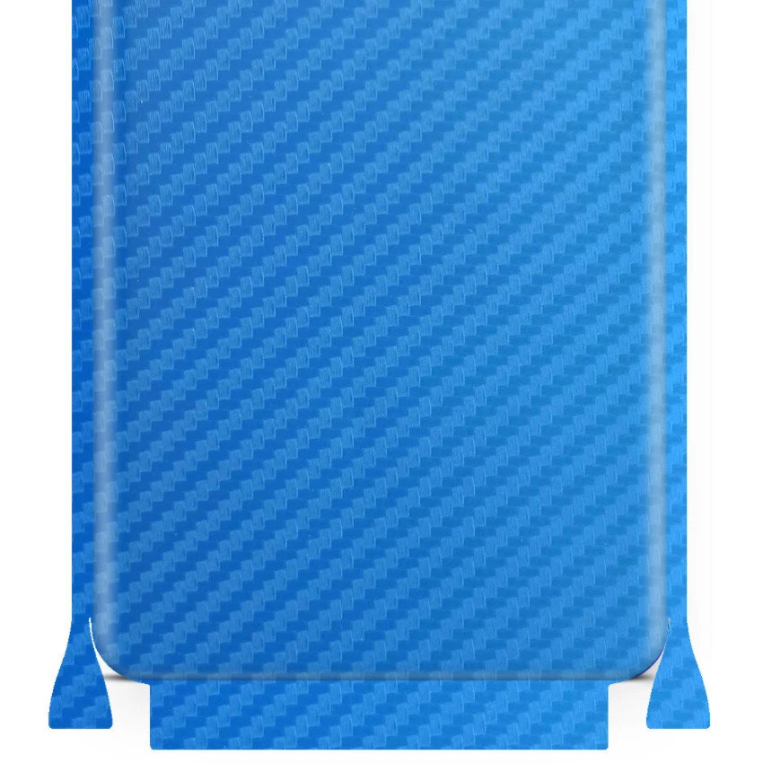 Folia naklejka skórka strukturalna na TYŁ+BOKI do Samsung Galaxy A30 -  Carbon Niebieski - apgo SKINS