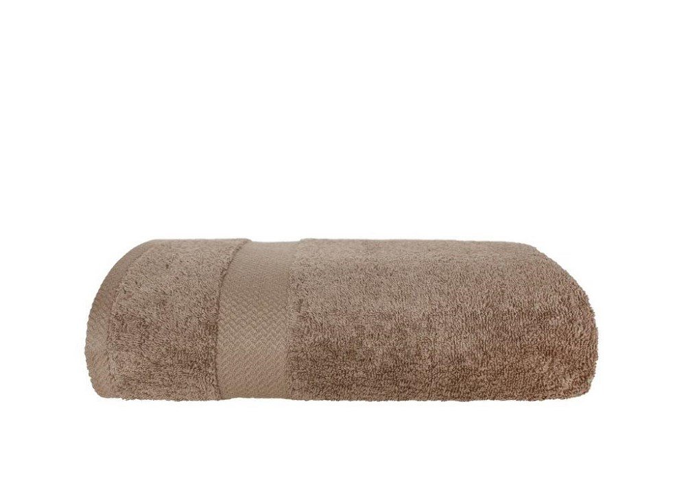 Ręcznik Fashion 70x140 cm beżowy 550g/m2 z bordiurą frotte bawełniany jednobarwny