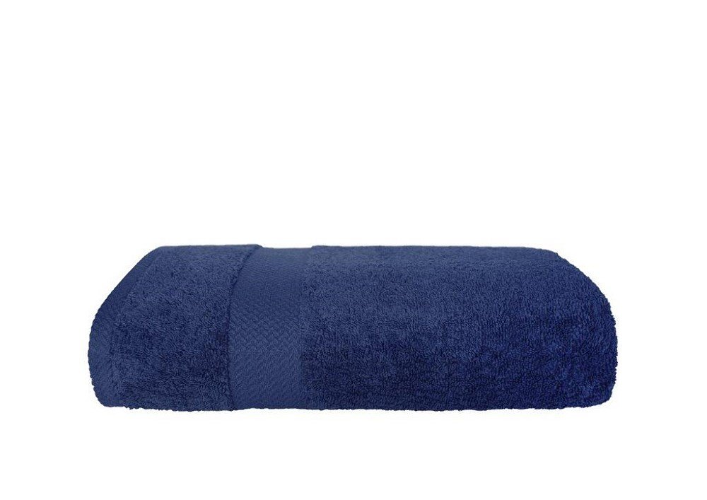 Ręcznik Fashion 70x140 cm granatowy 550g/m2 z bordiurą frotte bawełniany jednobarwny