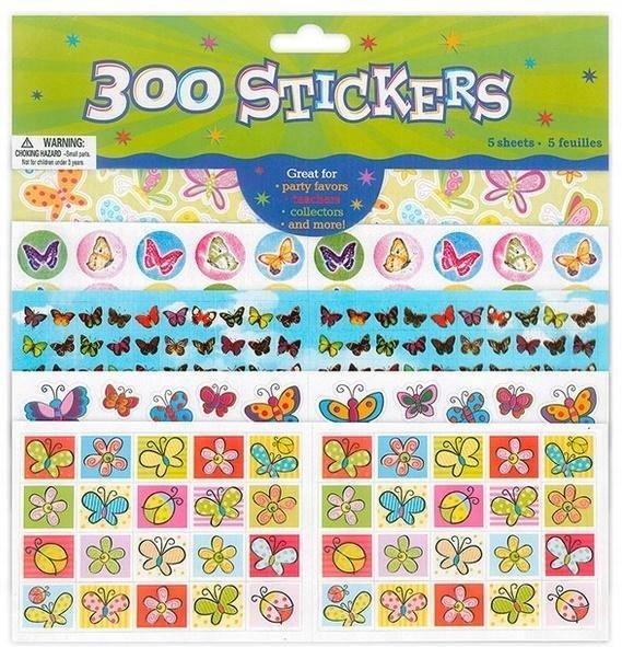 Titanum Naklejki papierowe 5 plansz motyle