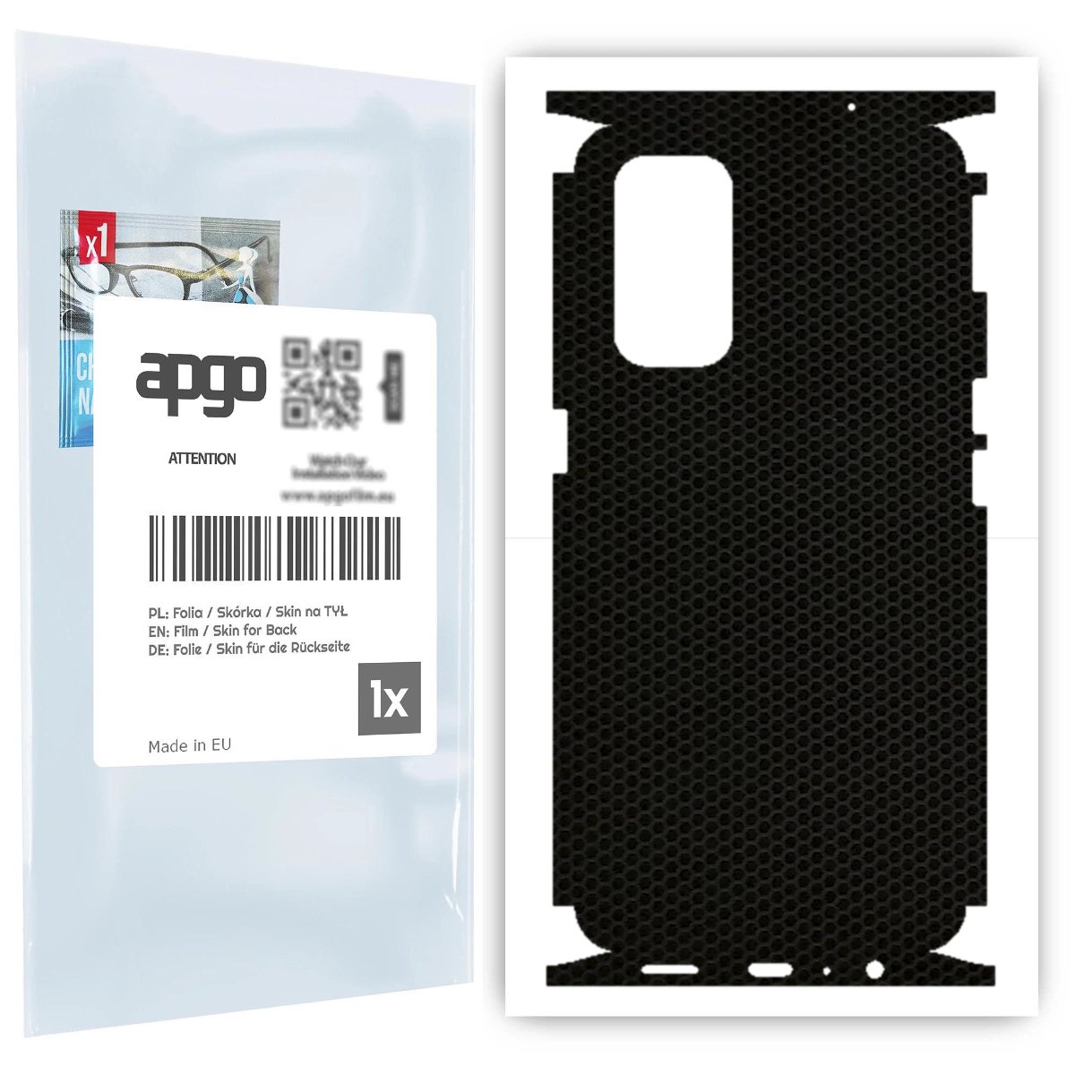 Folia naklejka skórka strukturalna na TYŁ+BOKI do Oppo Reno5 5G -  Matrix - apgo SKINS