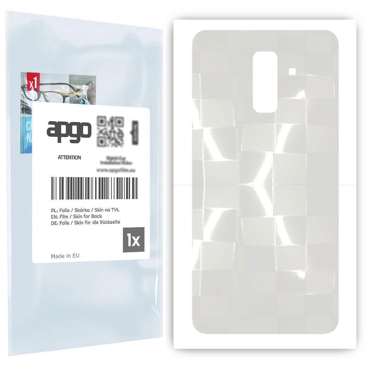Folia hydrożelowa 3D naklejka przezroczysta na TYŁ do Samsung Galaxy A6+ (2018) - apgo hydrogel 3D TPU