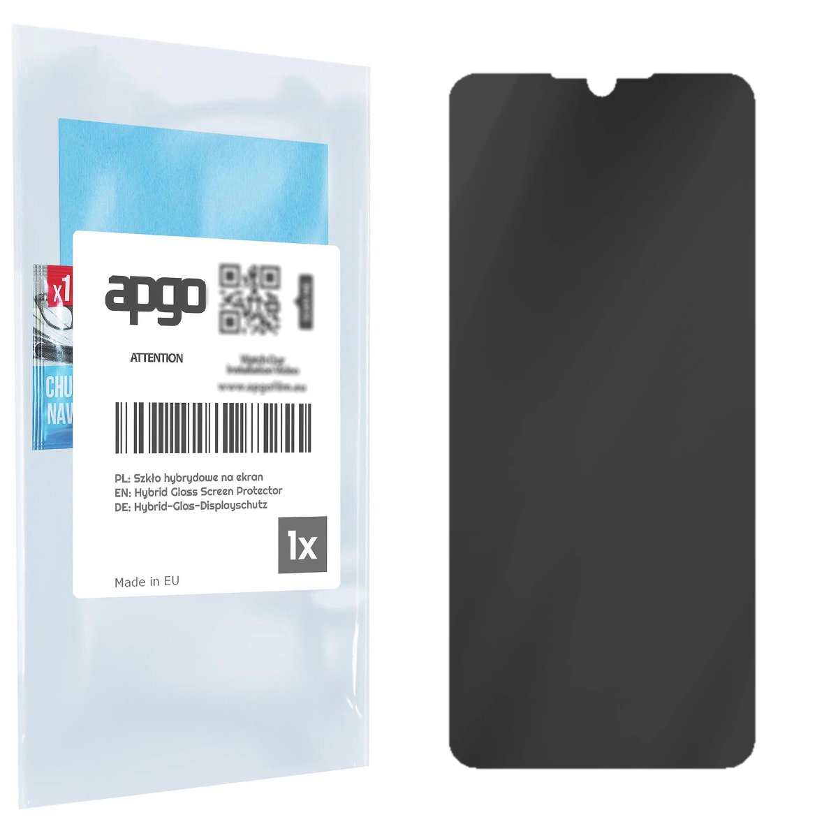 Filtr prywatyzujący Privacy 7H do Samsung Galaxy A03S - apgo Flexible Glass niepękający