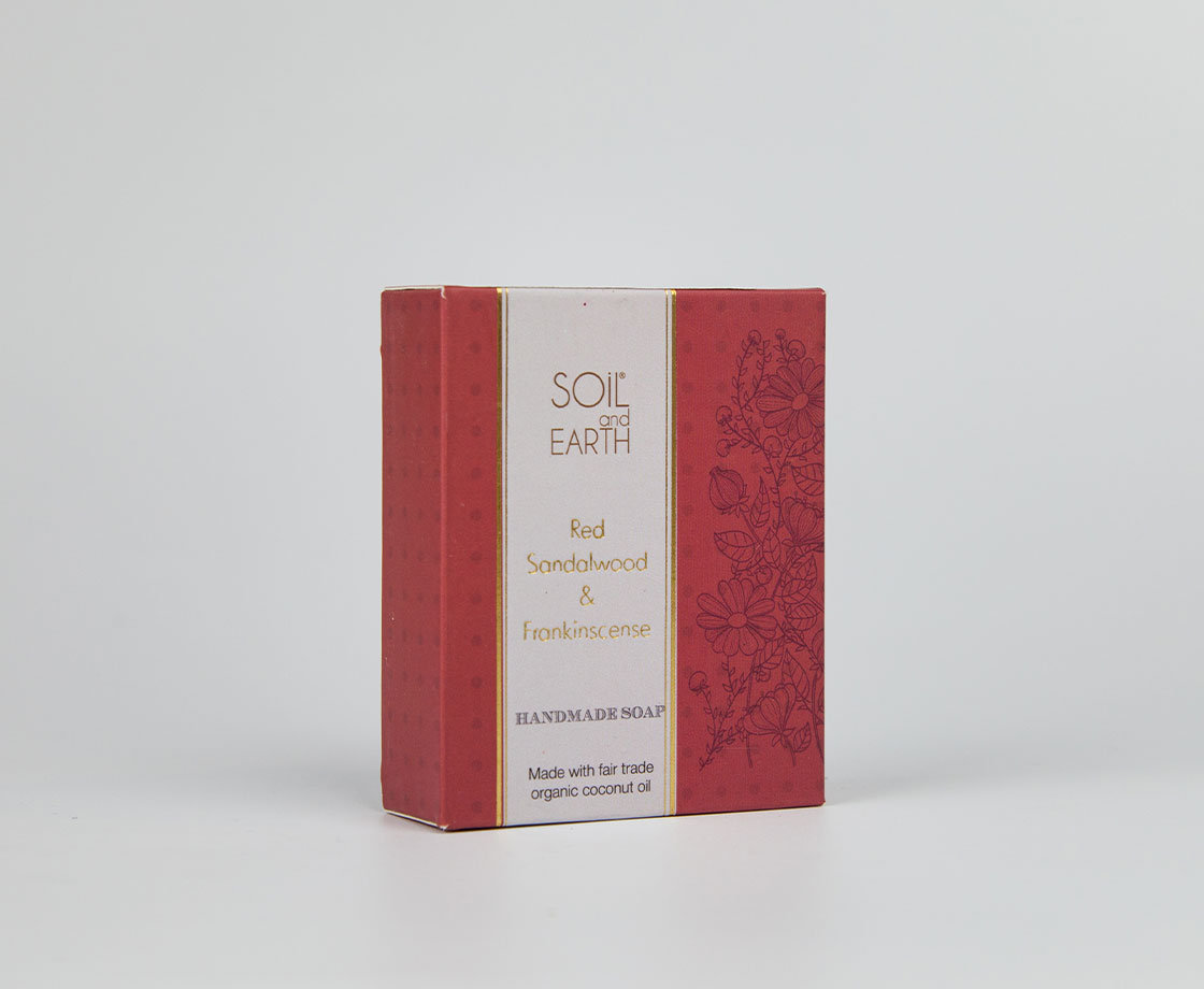 Soiland Earth Mydło Orientalne CZERWONY SANDAŁOWIEC 100g Soil & Earth - Indyjski Afrodyzjak 8906054670607