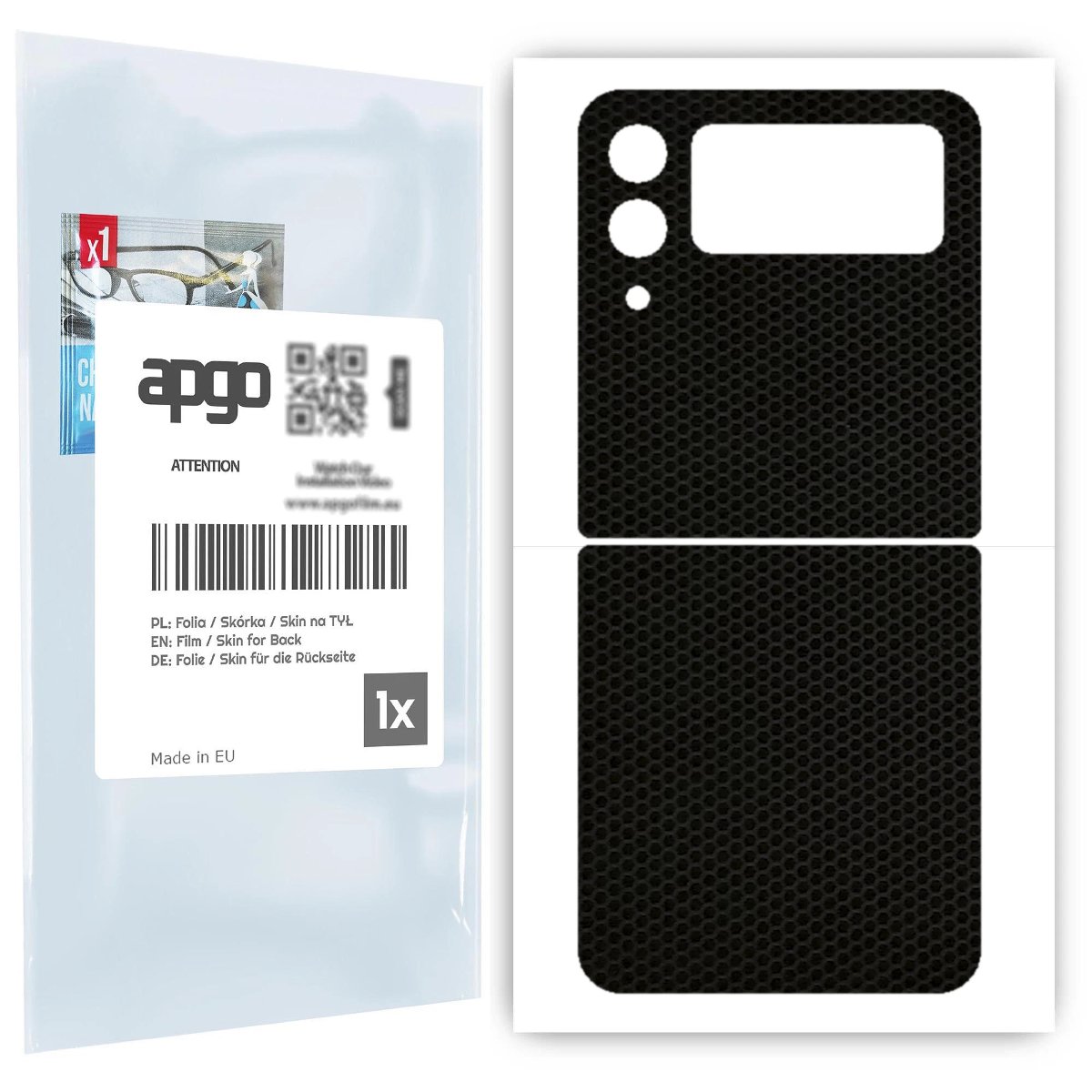 Folia naklejka skórka strukturalna na TYŁ do Samsung Galaxy Z Flip 3 -  Matrix - apgo SKINS