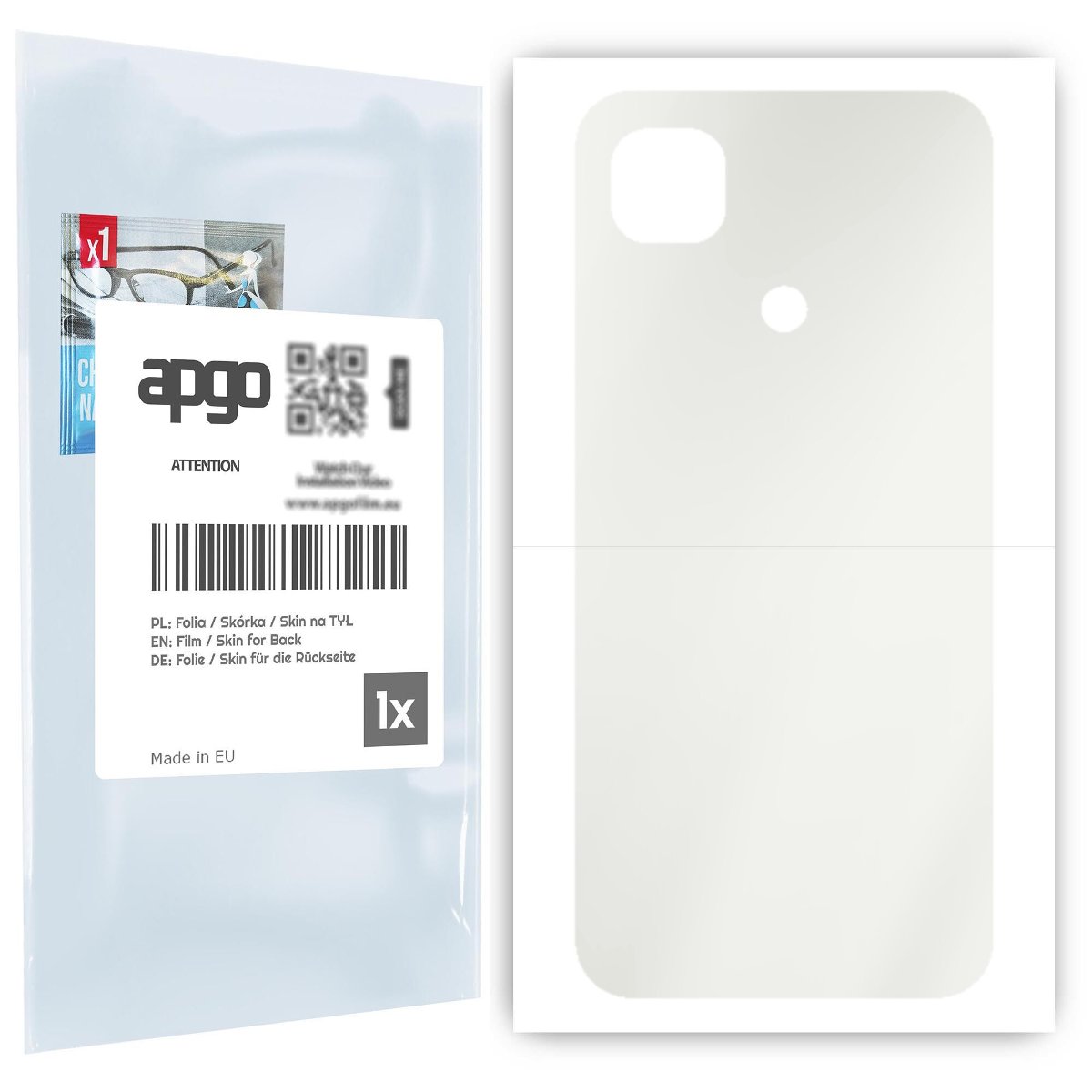 Folia hydrożelowa naklejka MATOWA na TYŁ do Xiaomi Redmi 9 Activ - apgo hydrogel MATTE