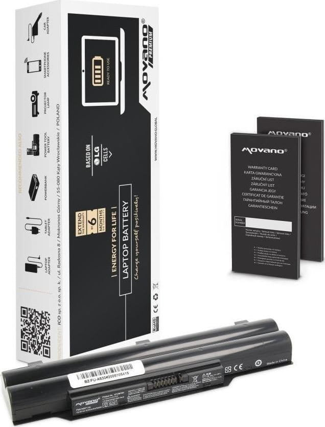 Movano bateria Fujitsu A530, AH531 (5200 mAh) BZ/FU-A530