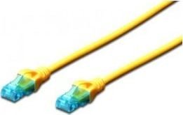 Digitus CAT 5e U-UTP patch cable PVC AWG 26/7 length 15m color yellow