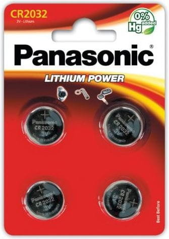 Panasonic Bateria Lithium Power CR2032 4 szt.