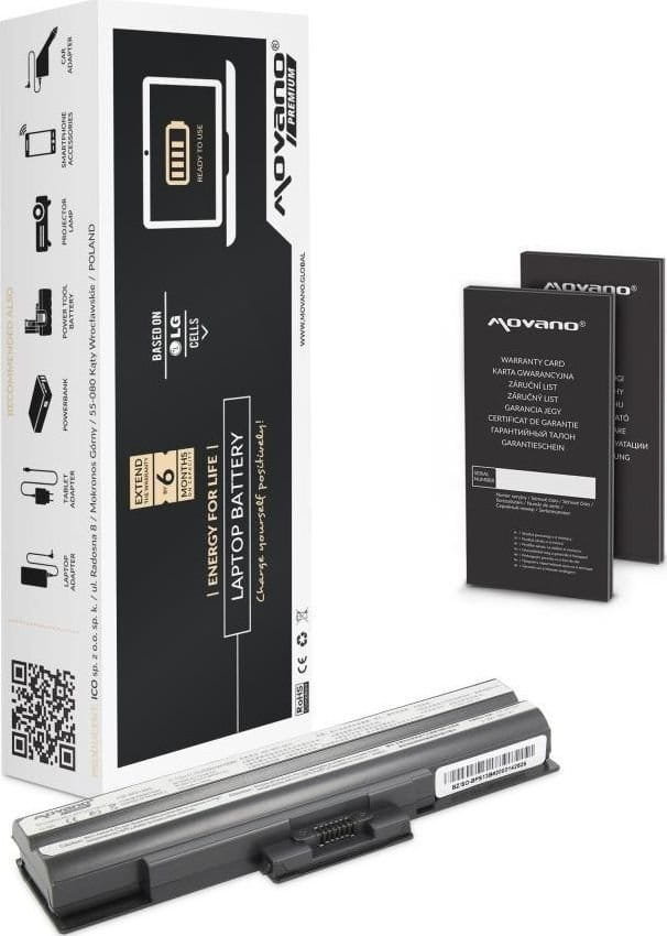Movano BZ/SO-BPS13B do Sony VGH-FW170J/H,  VGN-AW11M/H,  VGN-AW11S/B,  VGN-AW11SR/B,  VGN-AW11XU/Q