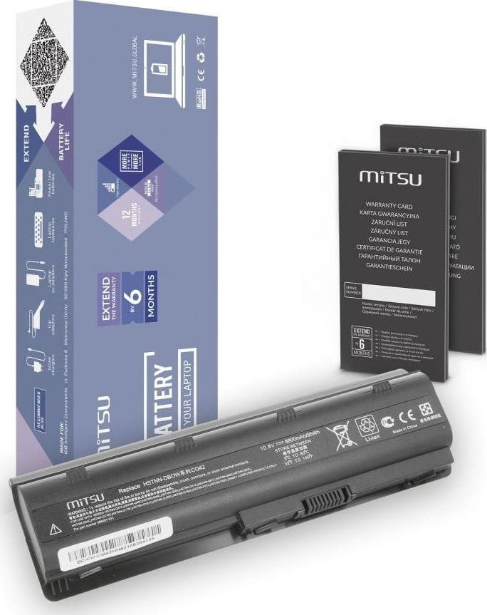 Mitsu bateria Compaq Presario CQ42, CQ62, CQ72 (8800mAh) BC/CO-CQ42HH