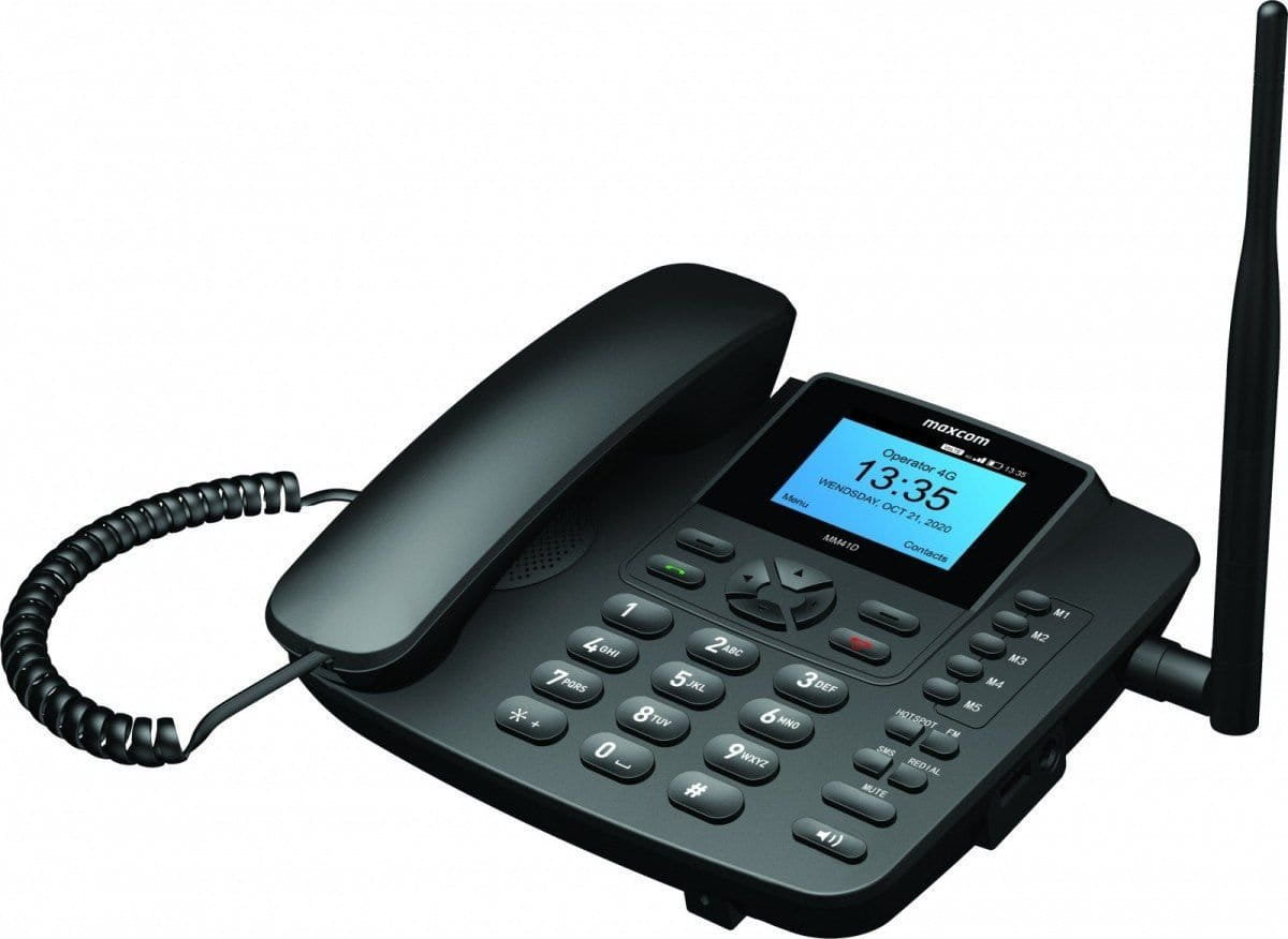 Maxcom Telefon Telefon stacjonarny na karte SIM MM 41D 4G VOLTE VOWiFi MAXCOMMM41D4G
