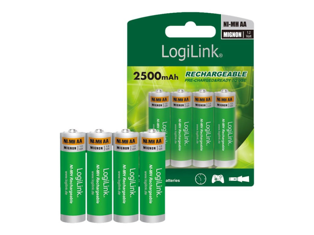 LogiLink bateria jednorazowa zielony LR6RB4